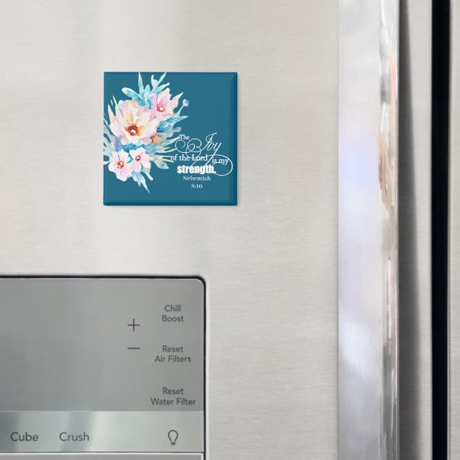 Imán La alegría del Señor floral (In situ (nevera))