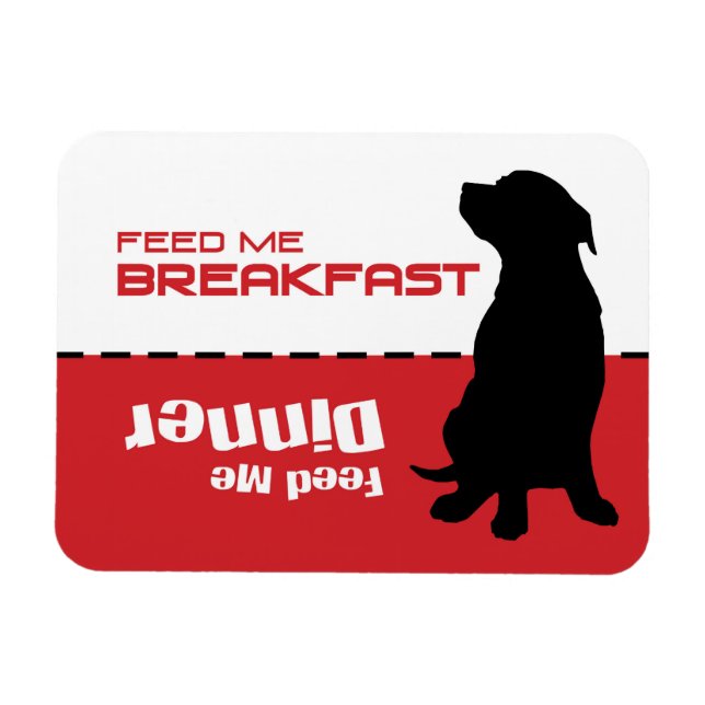 Imán La alimentación de perros me alimenta el perro imá (Horizontal)