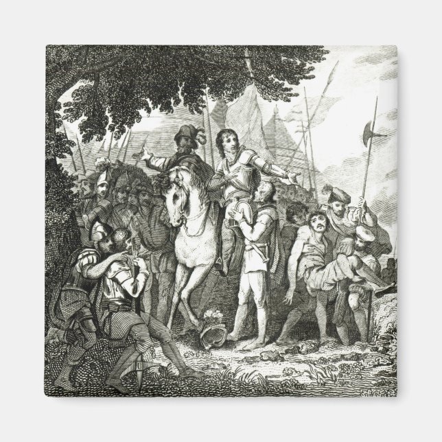 Imán La amabilidad de Sir Philip Sidney con un soldado, (Frente)