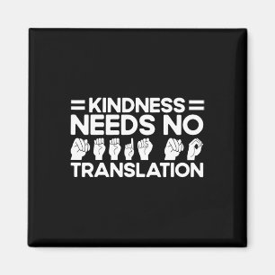 Imán La amabilidad del lenguaje de Rótulo ASL no necesi