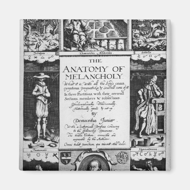 Imán La anatomía de la melancolía (Frente)