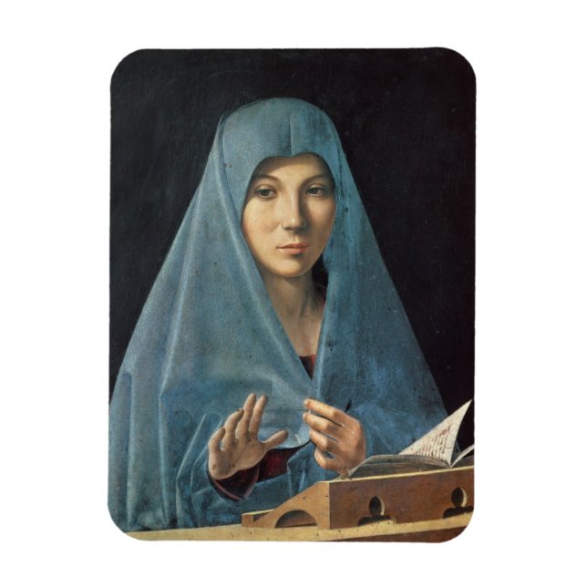 Imán La Anunciación, 1474-75 (aceite en el panel) (Vertical)