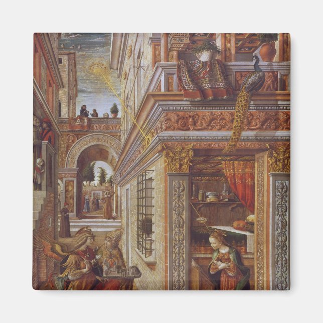 Imán La Anunciación con San Emidio, 1486 (Frente)
