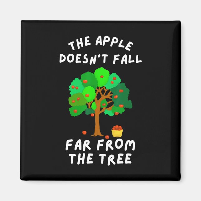 Imán La Apple no está lejos de la familia Tree Fun (Frente)