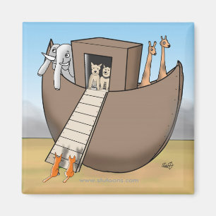 Imán La arca de Noah - ningunos gatos permitidos