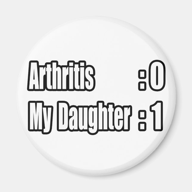 Imán La artritis de palizas de mi hija (Frente)