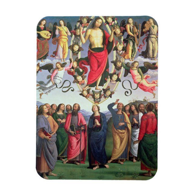 Imán La Ascensión de Cristo, 1495-98 (petróleo en el pa (Vertical)