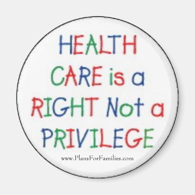 Imán La atención médica es un derecho, no un privilegio (Frente)