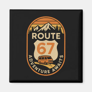 Imán La aventura de la ruta 67 espera divertido meme 67