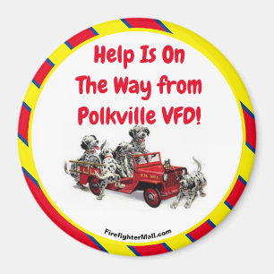 Imán ¡La ayuda está en camino desde Polkville VFD! Fun 