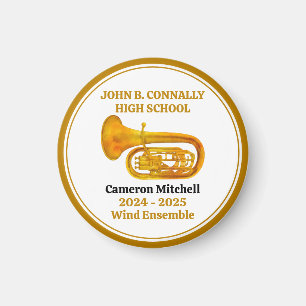 Imán La banda de oro de la escuela secundaria de Tuba p