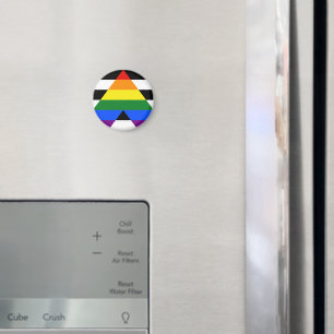Imán La bandera de aliado heterosexual de SlipperyJoe c