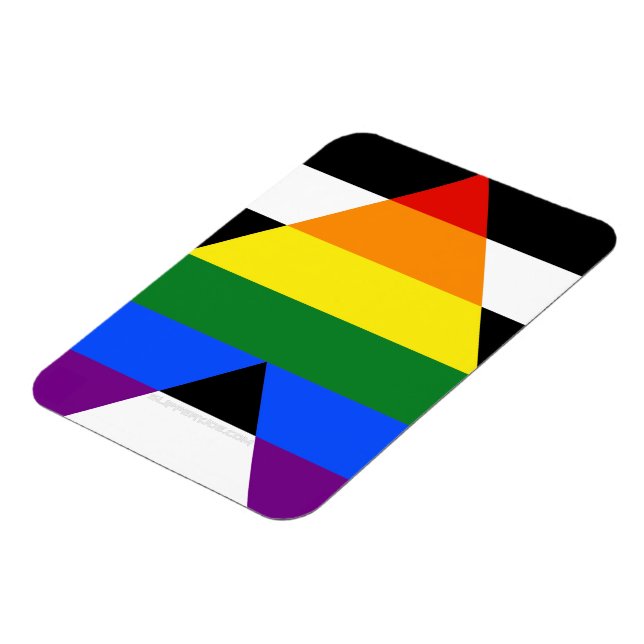 Imán La bandera de aliado heterosexual de SlipperyJoe c (Lado Izquierdo)