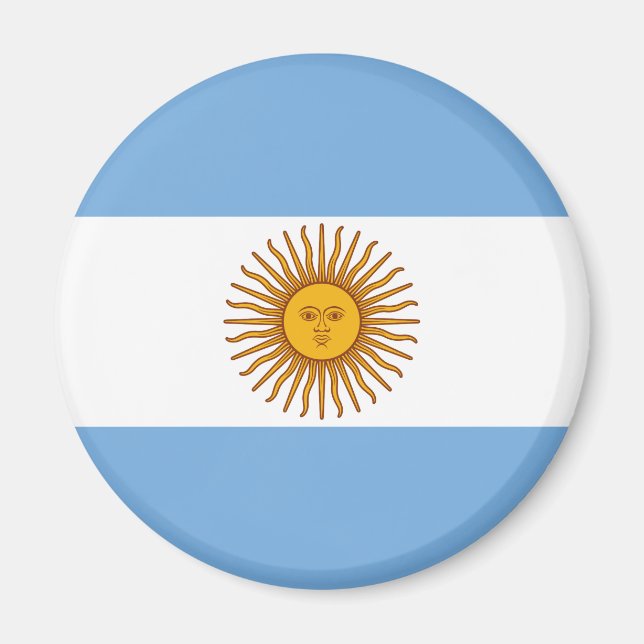 Imán La bandera de Argentina (Frente)