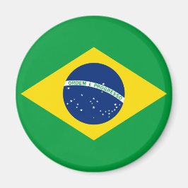 Imán La bandera de Brasil