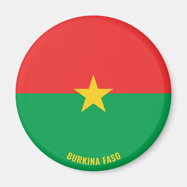 Imán La bandera de Burkina Faso encantó a patriotas (Frente)