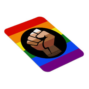 Imán La bandera de color de gente queer de SlipperyJoe'