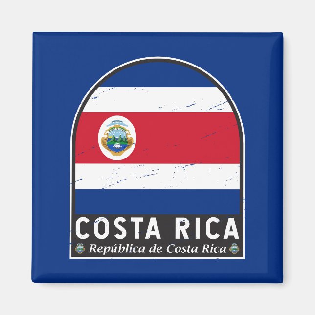 Imán La bandera de Costa Rica tiene mal sabor (Frente)