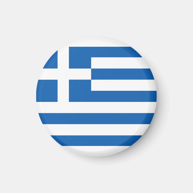 Imán La bandera de Grecia  (Frente)