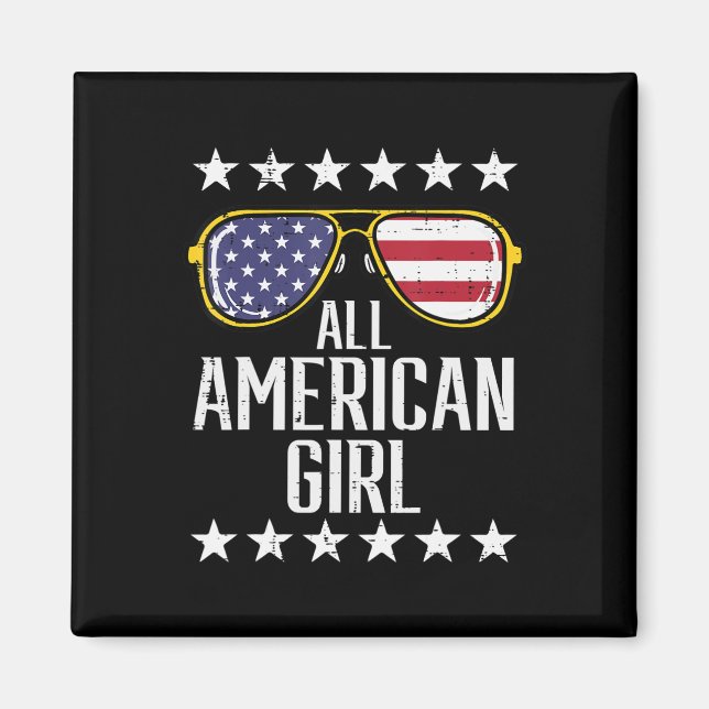 Imán La bandera de los Estados Unidos gafas de sol nort (Frente)