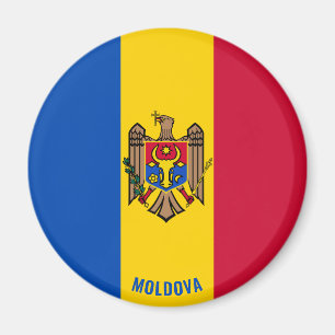 Imán La bandera de Moldavia cautiva a patriótico