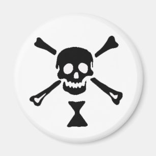 Imán La bandera de pirata auténtica de Manuel Wynn