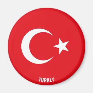 Imán La bandera de Turquía cautiva a patriotas