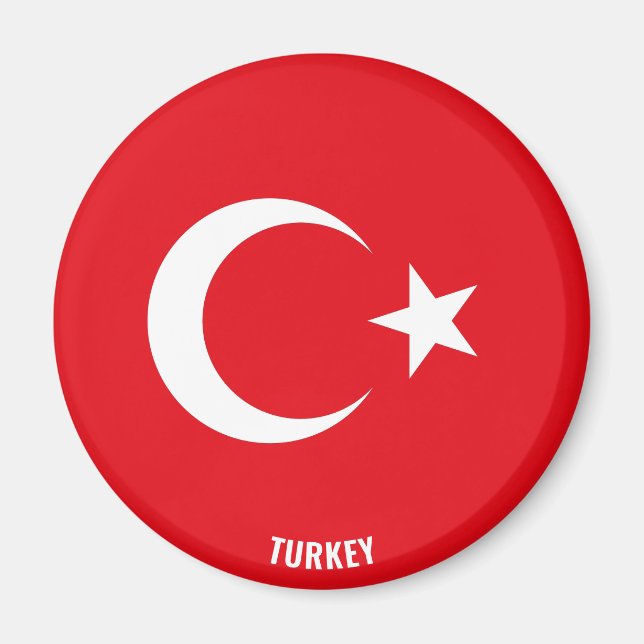 Imán La bandera de Turquía cautiva a patriotas (Frente)