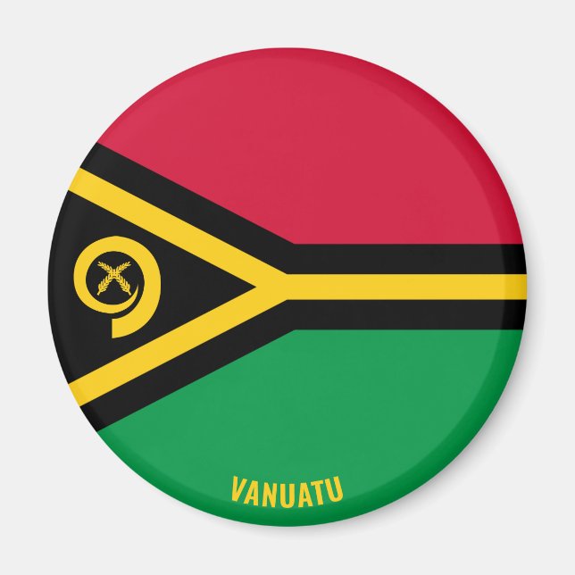 Imán La bandera de Vanuatu cautiva al patriótico (Frente)