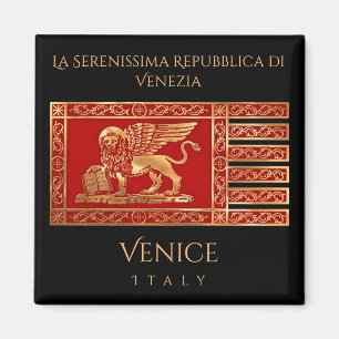 Imán La bandera de Venecia, Italia