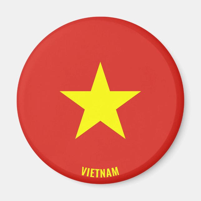 Imán La bandera de Vietnam cautiva a patriótico (Frente)