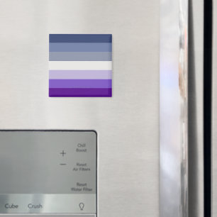 Imán La bandera del orgullo lésbico carnicero de Slippe