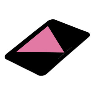 Imán La bandera del triángulo rosado de SlipperyJoe obs