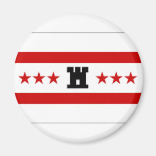 Imán La bandera holandesa de Drente