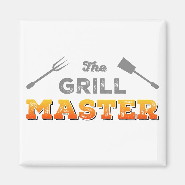 Imán La barbacoa del maestro de parrilladas (Frente)