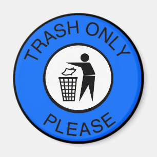 Imán La basura satisface solamente
