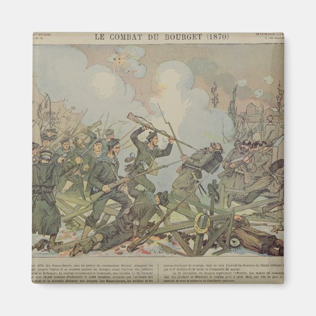 Imán La batalla de Bourget, 1887 (Frente)