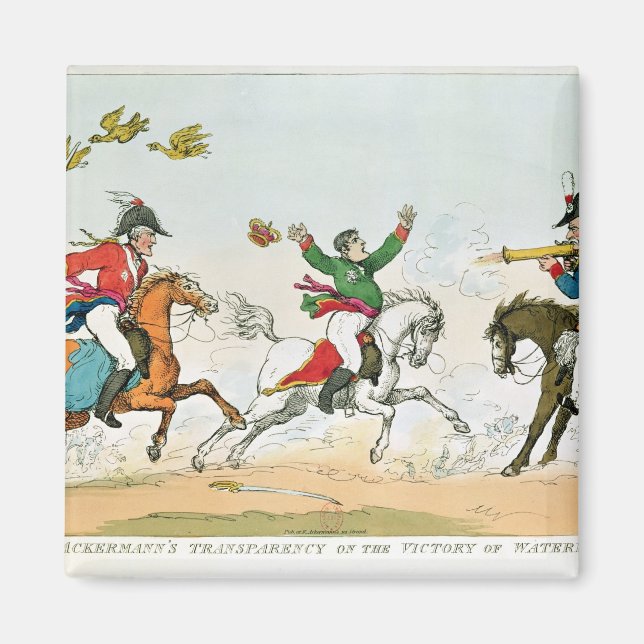 Imán La batalla de Waterloo (Frente)