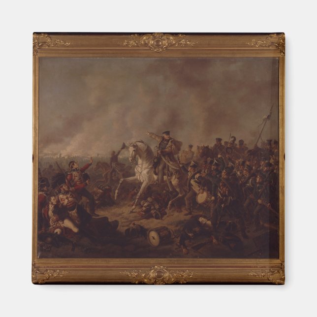 Imán La batalla de Waterloo (Frente)