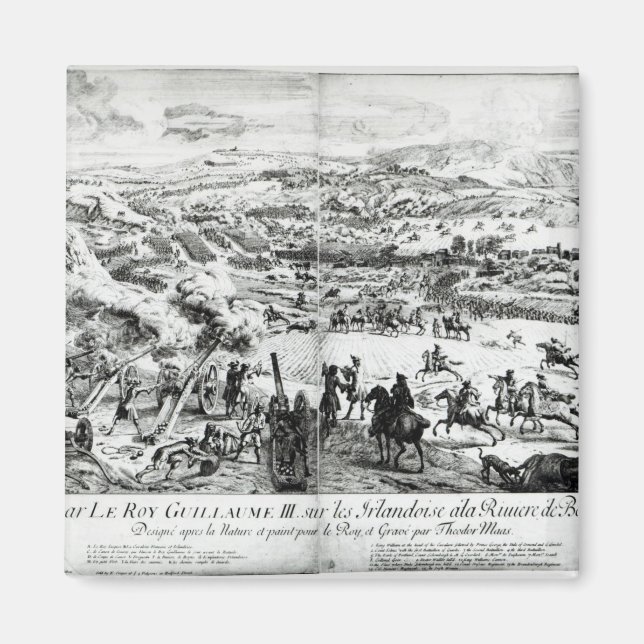 Imán La batalla del Boyne, c.1690 (Frente)