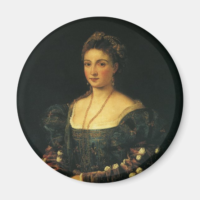 Imán La Bella, duquesa de Urbino por titiano (Frente)