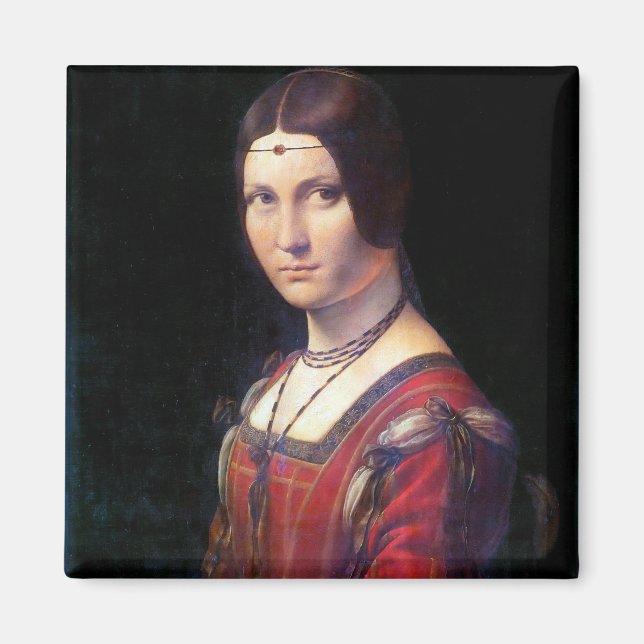 Imán La Belle Ferronniere, Leonardo da Vinci (Frente)