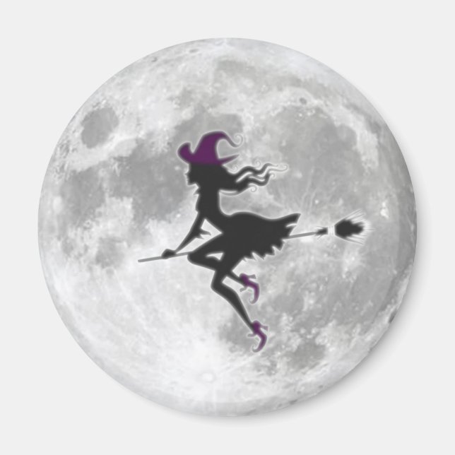 Imán La belle sorcière devant la lune (Frente)