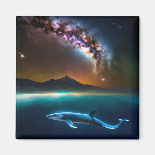 Imán La belleza encantadora de una ballena espacial cer