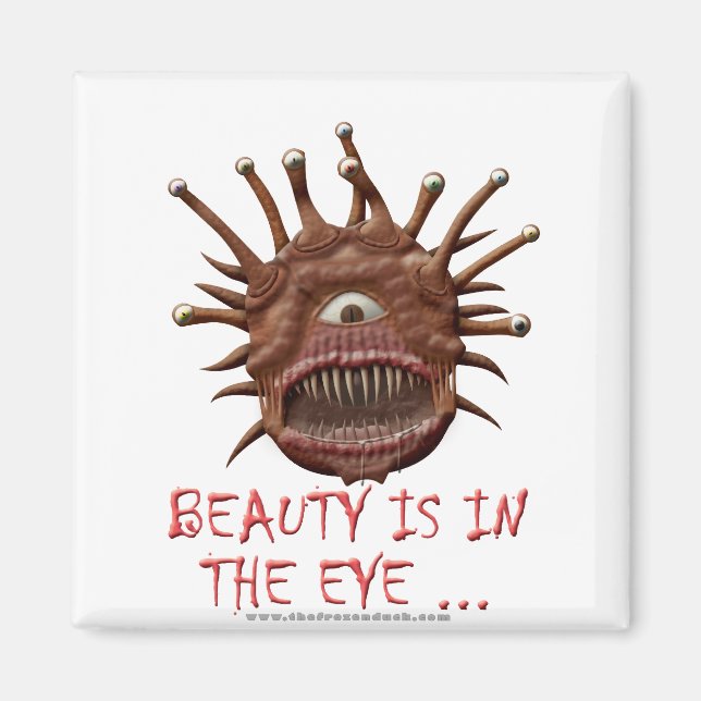 Imán La belleza está en los ojos... (Frente)