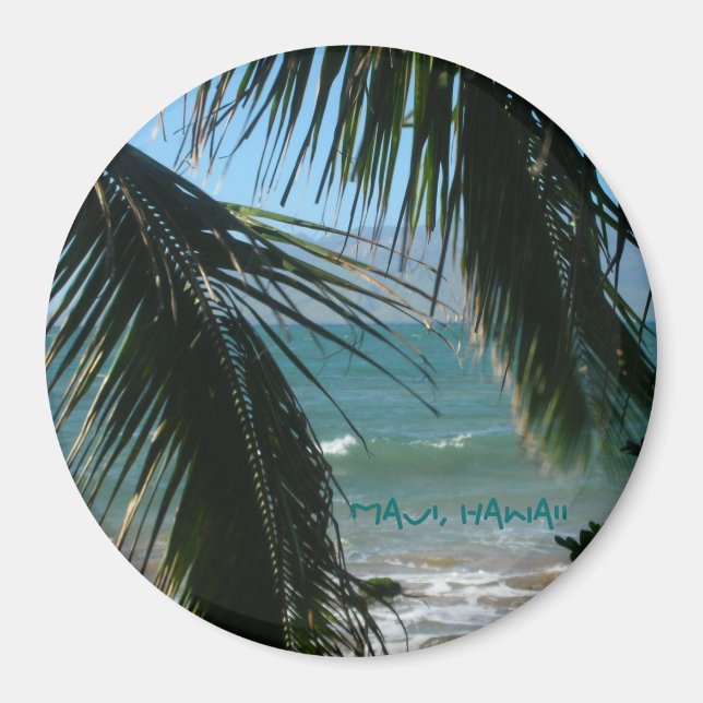 Imán La belleza tropical de Maui (Frente)