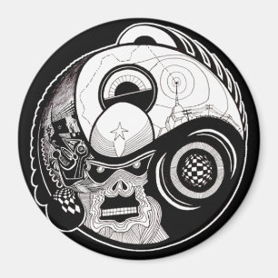 Imán "La bestia dentro" de Mandala Magnet