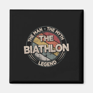 Imán La Biatlón Masculina de la Leyenda de Biatlón