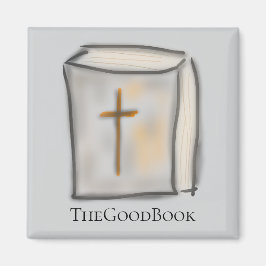 Imán La Biblia Cristiana TheGoodBook con Cruz