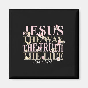 Imán La Biblia Cristiana Verse Fe Dios Jesús el camino